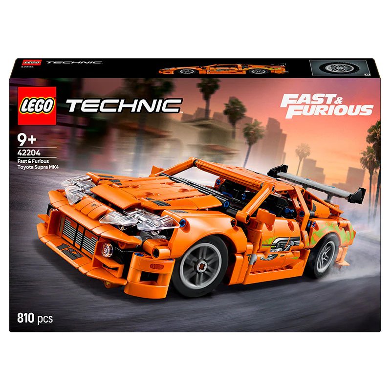 LEGO Technic Fast and Furious Toyota Supra MK4 Model 42204 Construction Set