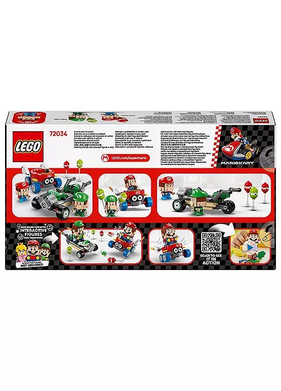 Lego Super Mario Mario Kart Baby Mario vs. Baby Luigi Set 72034