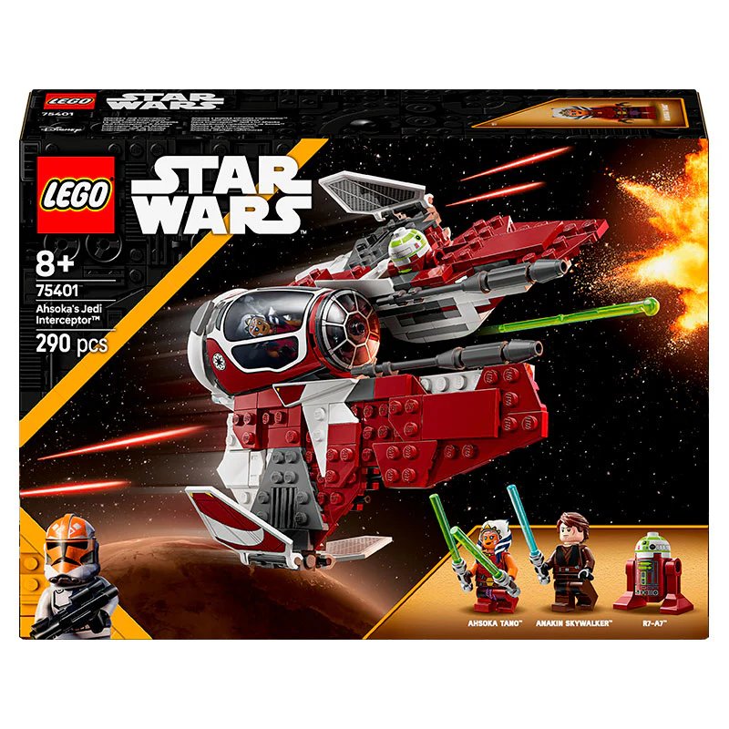 Lego Star Wars Ahsoka's Jedi Interceptor 75401 Building Set with 290 Pieces