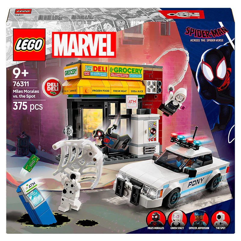 LEGO Marvel Spider-Verse: Miles Morales vs. The Spot Building Set (76311) with 375 Pieces