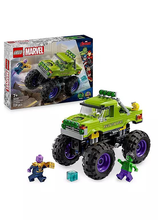 LEGO Marvel The Hulk Truck vs. Thanos Building Toy Set 76312