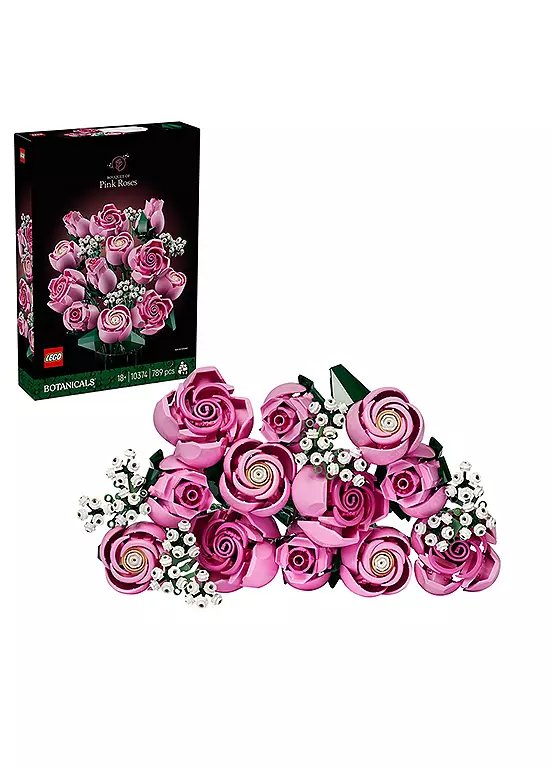 LEGO Botanicals Bouquet of Pink Roses Building Set 10374 (789 Pieces)