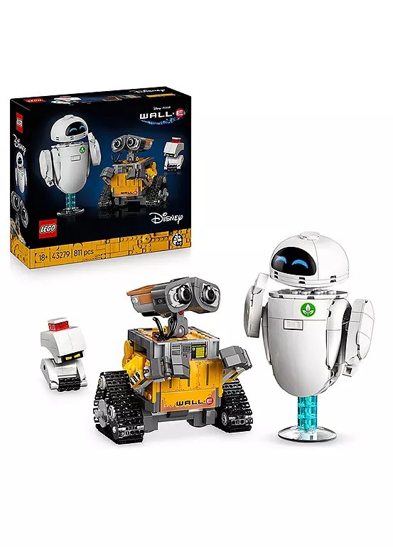 LEGO Disney Pixar WALL-E and EVE Set 43279 with 811 Pieces
