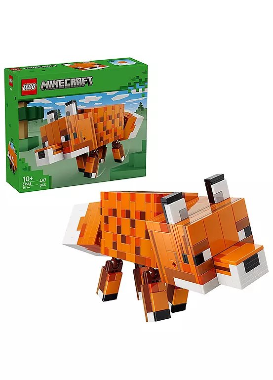 LEGO Minecraft The Fox Toy Building Set 21588 with 497 Pieces