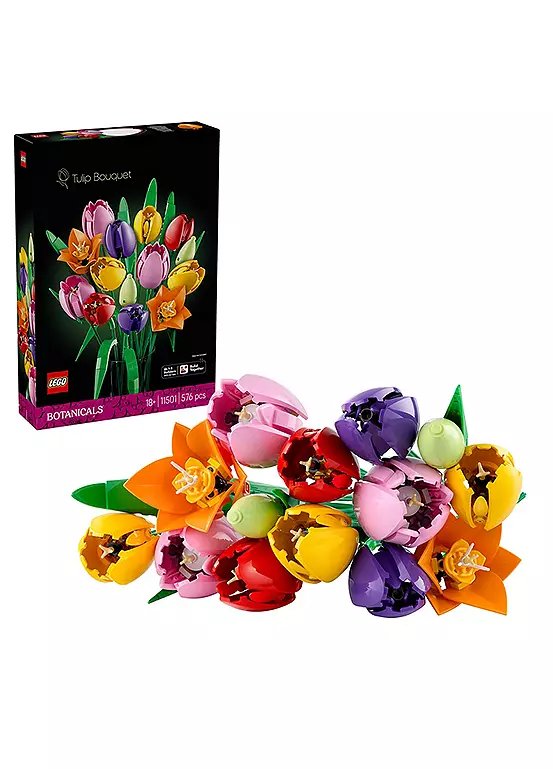 LEGO Botanicals Tulip Bouquet Artificial Flowers Building Set 11501