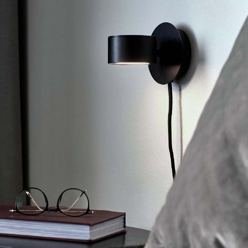 Nordlux Clyde Wall Light in Black with Moodmaker Function