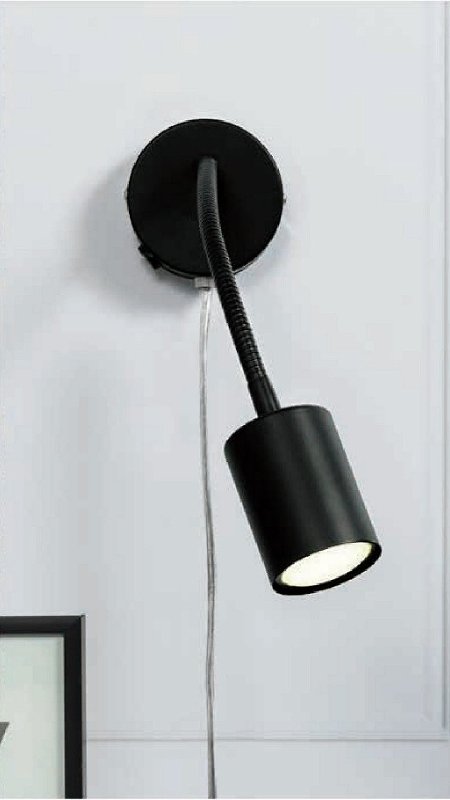 Nordlux Explore Flex LED Wall Light in Black with Flexible Arm