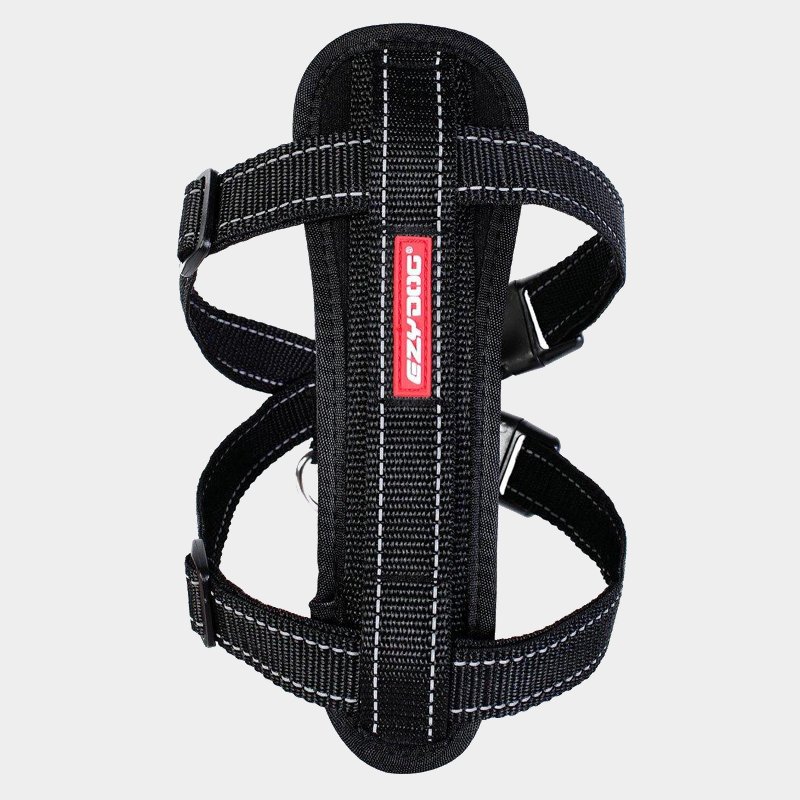 EzyDog Chest Plate Dog Harness - Large, Black