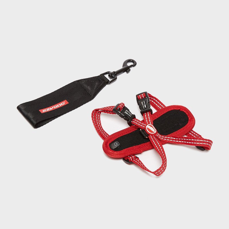 EzyDog Chest Plate Dog Harness Red Extra Small