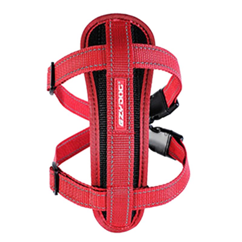 EzyDog Quick Fit Chest Plate Dog Harness in Red, Size XL