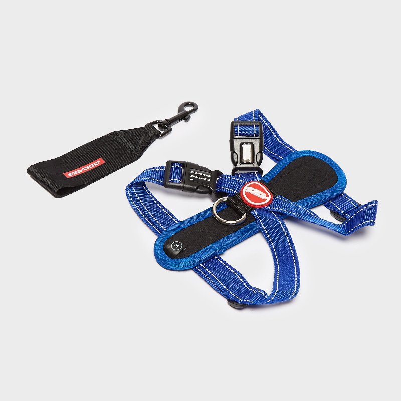 EzyDog Chest Plate Dog Harness Blue Medium