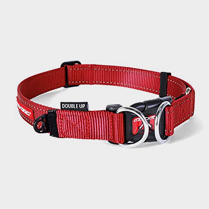 EzyDog Double Up Dog Collar with Reflective Webbing