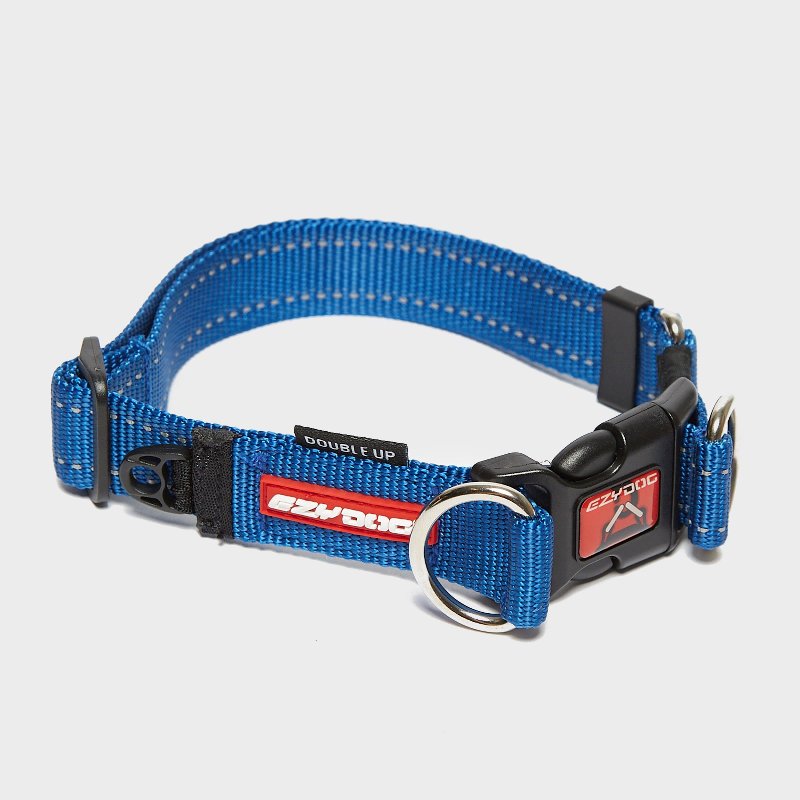 EzyDog Double Up Dog Collar, Large, Blue