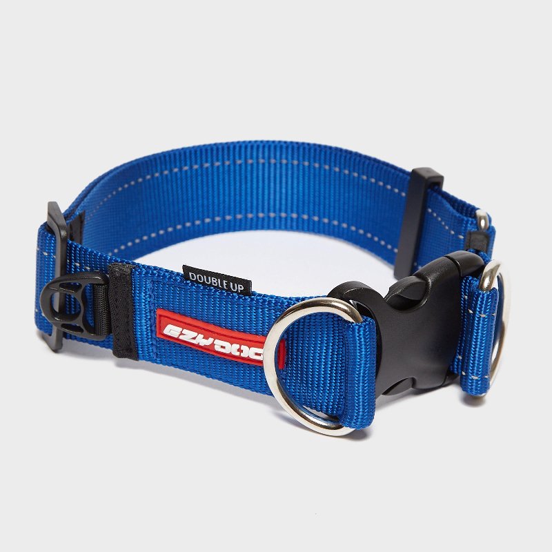 EzyDog Double Up Dog Collar XL in Blue