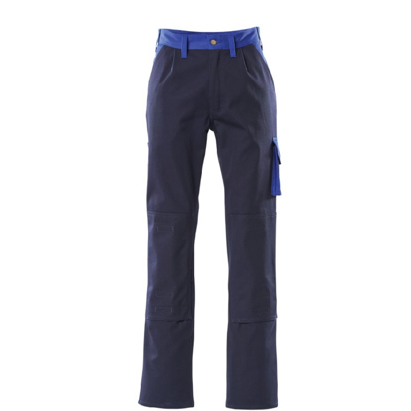 Mascot Image Palermo Trousers in Navy/Royal Blue, Waist 35.5, Regular Leg