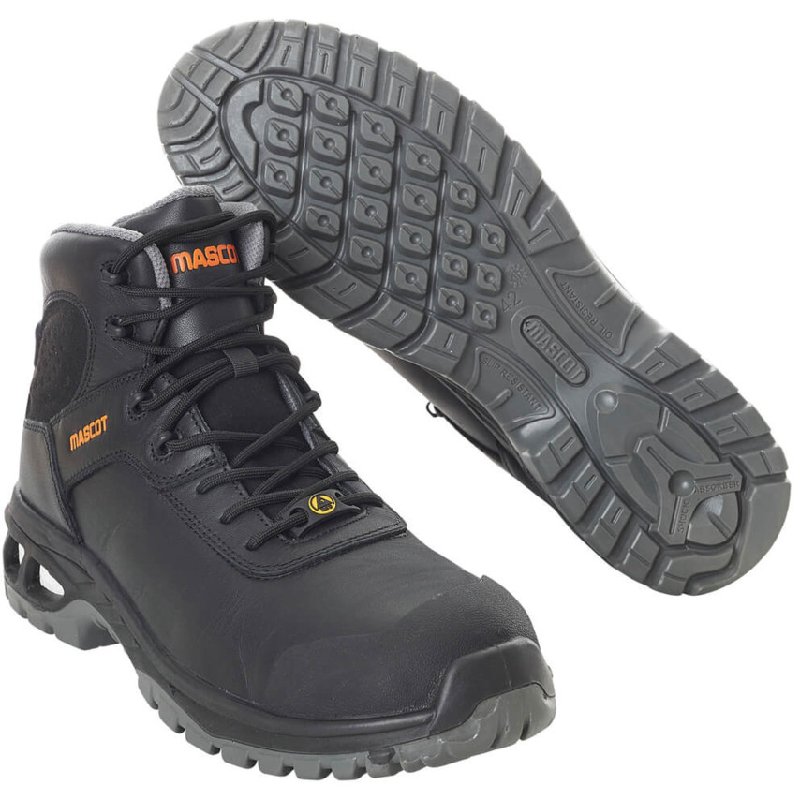 Mascot Mid Safety Boots S3 SRC, Black, UK Size 8