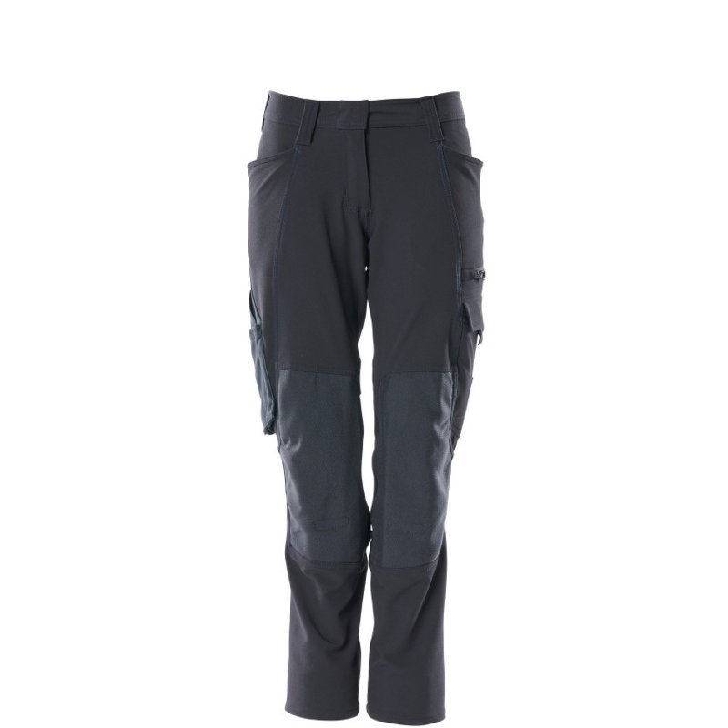 Mascot Accelerate Ladies Diamond Trousers with Kneepad Pockets, Dark Navy, Size 50.5 Short Leg
