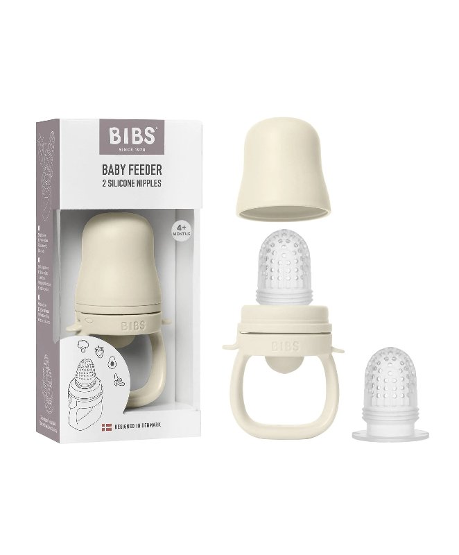 BIBS World Baby Feeder - Ivory with 2 Silicone Nipples