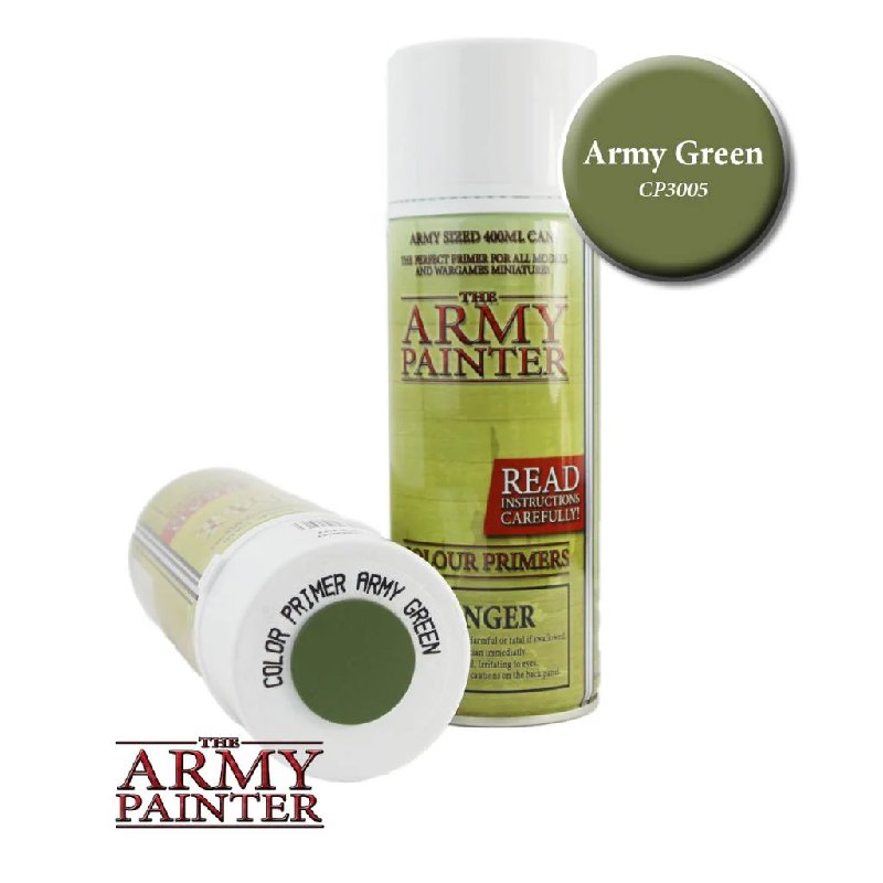 The Army Painter Colour Primer Spray in Army Green