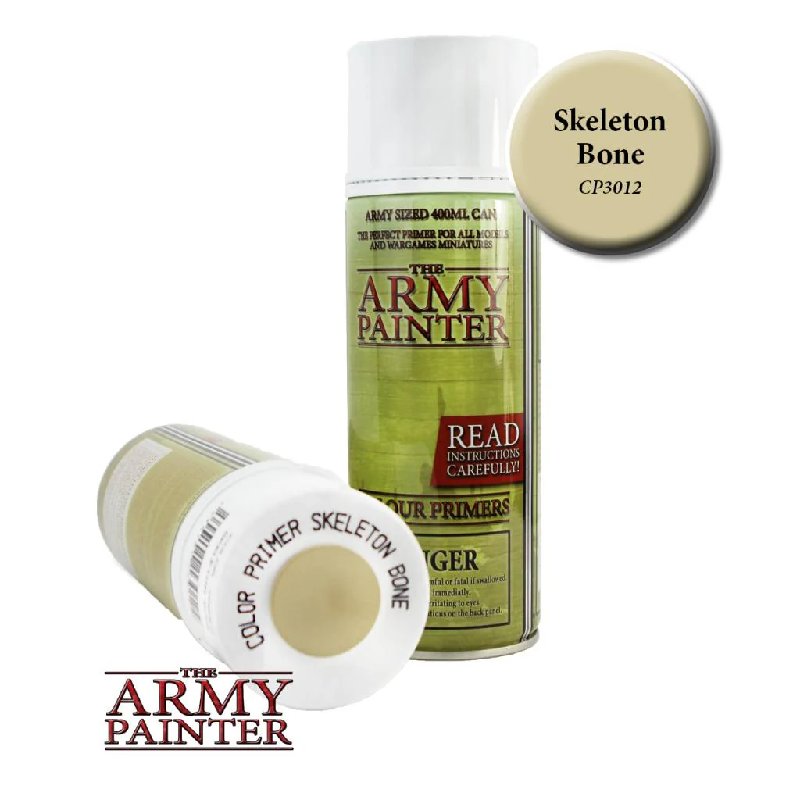 The Army Painter Colour Primer Spray - Skeleton Bone 400ml Aerosol