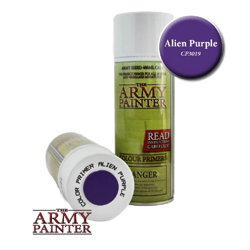 The Army Painter Colour Primer Spray - Alien Purple 400ml Aerosol