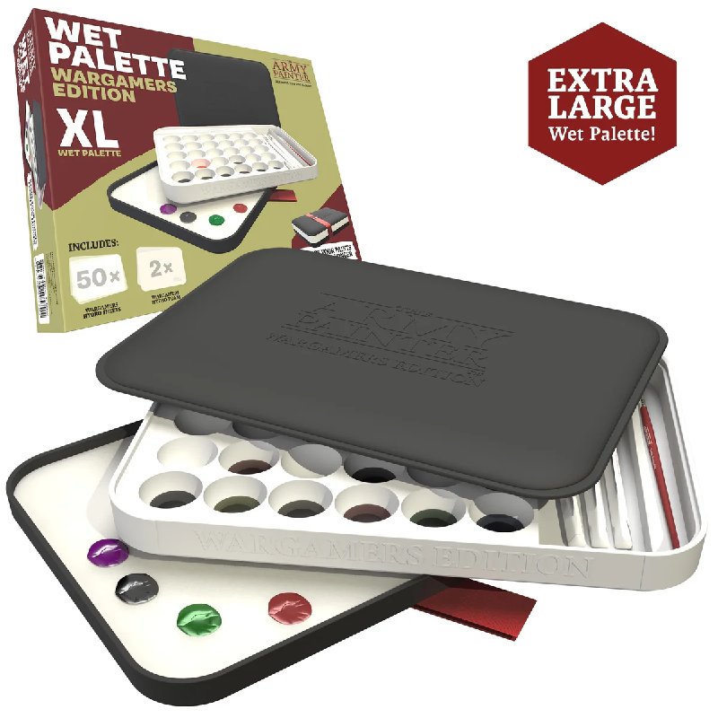 The Army Painter Wet Palette XL Wargamers Edition with 50 Sheets and Foam