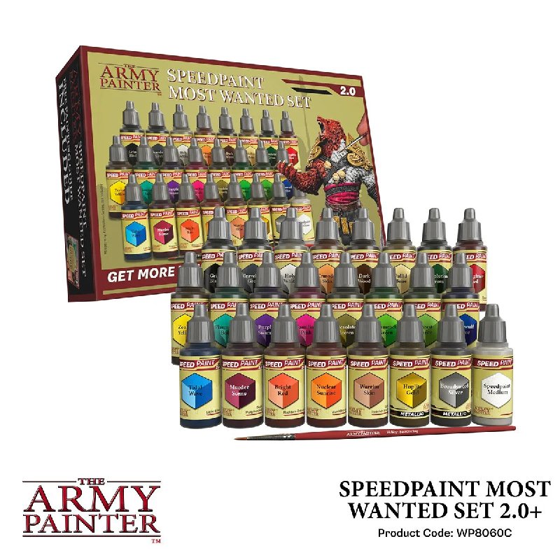 The Army Painter Speedpaint Most Wanted Set 2.0 - 24x 18ml Paints