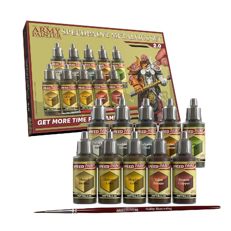 The Army Painter Speedpaint Metallics Set 2.0 - 10 Bottles
