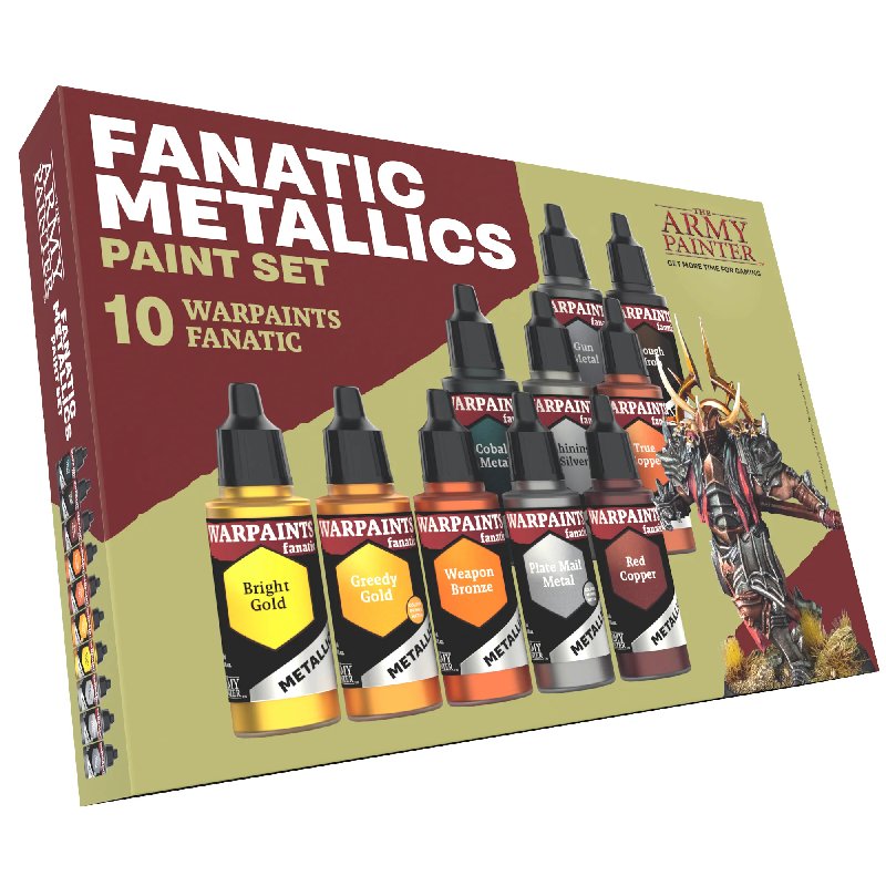 The Army Painter Warpaints Fanatic Metallics Paint Set 18ml
