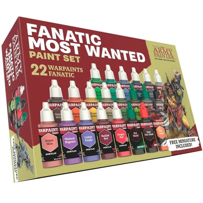 The Army Painter Warpaints Fanatic Most Wanted Paint Set with 22 Colours