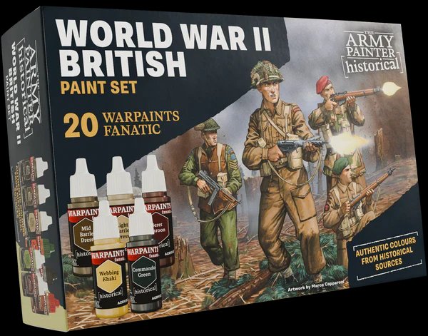 The Army Painter Historical Warpaints Fanatic Paint Set - World War II British