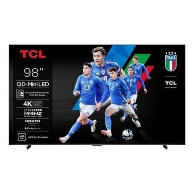 TCL 98Q6C-UK 98-inch 4K QD-Mini LED Smart Google TV with Dolby Vision IQ and ONKYO 2.1 Sound