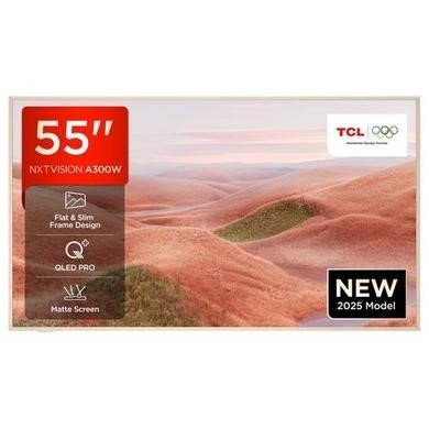 TCL NXTVISION 55A300W-UK 55-Inch 4K QLED TV with Dolby Vision IQ and Game Master Pro