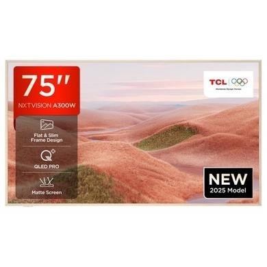 TCL NXTVISION 75A300W-UK 75-Inch 4K QLED TV with Dolby Vision IQ