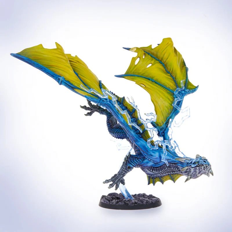 Archon Dungeons & Lasers Freyr The Stormbreaker Dragon Miniature (150mm)