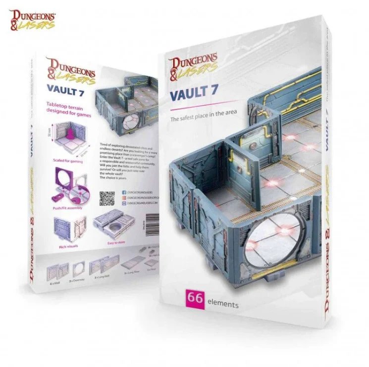 Archon Studios Dungeons & Lasers Vault 7 Miniatures Terrain Set
