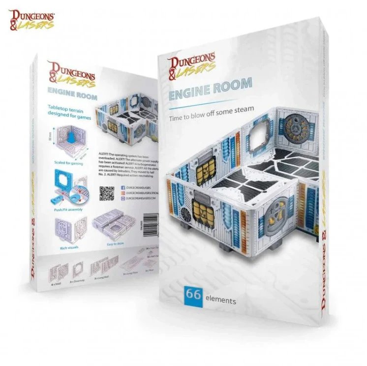Archon Studios Dungeons & Lasers Miniatures Engine Room Terrain Set