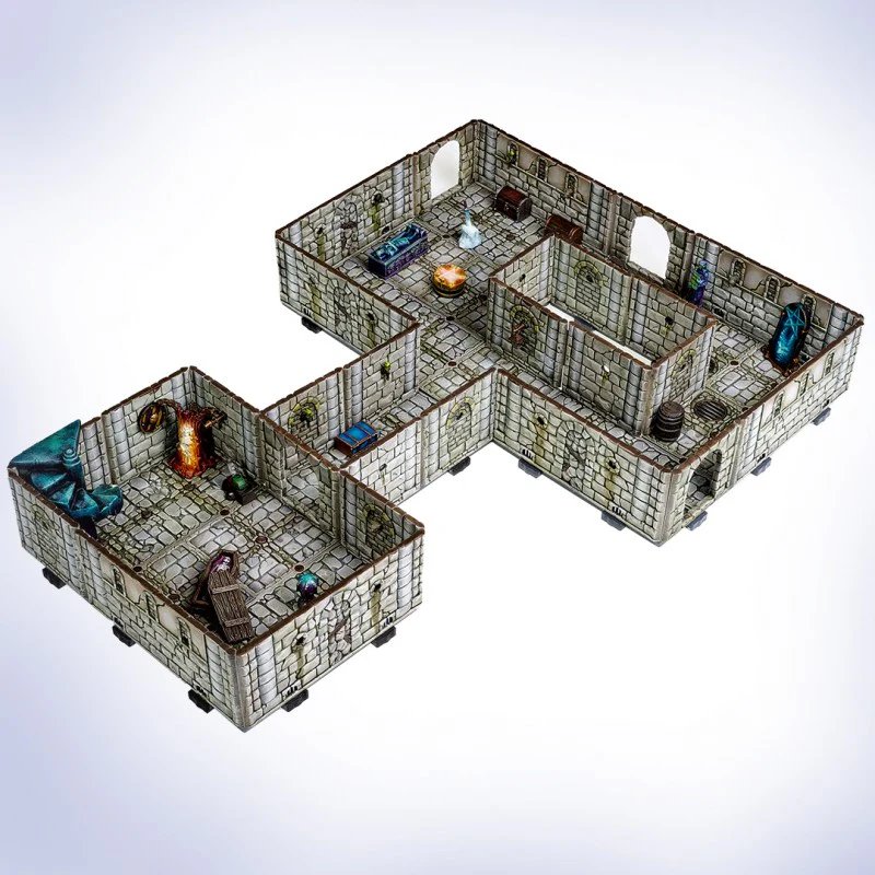 Archon Dungeons & Lasers Fantasy Starter Set - Unpainted Terrain Kit