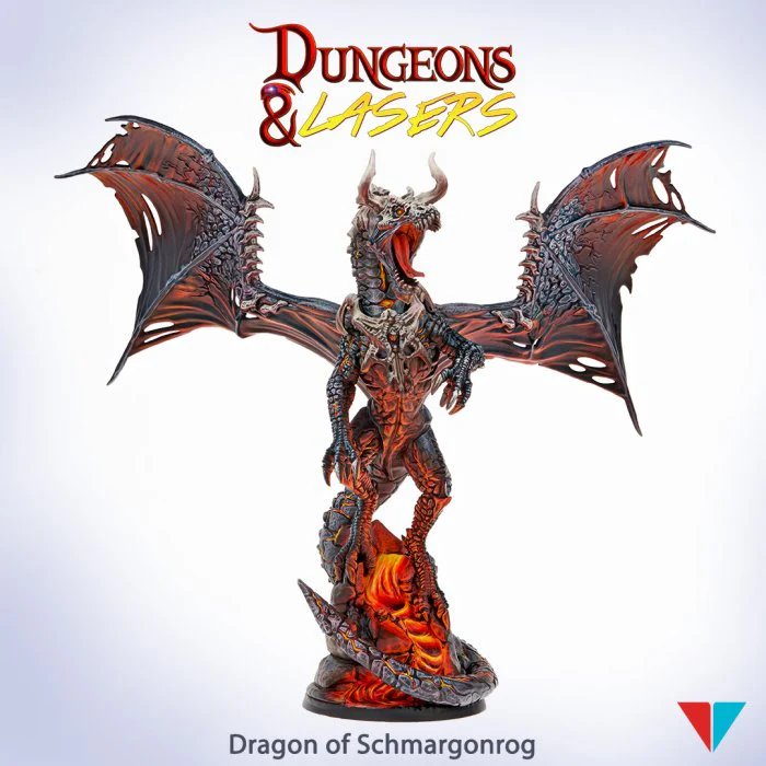 Archon Studios Dungeons & Lasers Dragon Of Schmargonrog Miniature Set