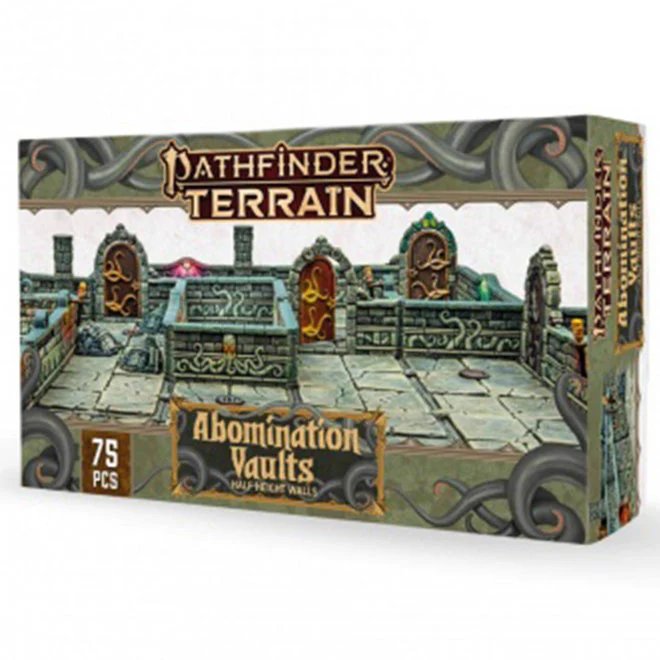 Archon Pathfinder Terrain Abomination Vaults Half-Height Walls Dungeon Kit
