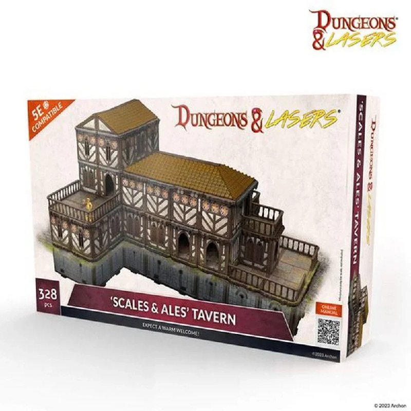 Archon Dungeons & Lasers Miniatures Scales & Ales Tavern Modular Terrain Set
