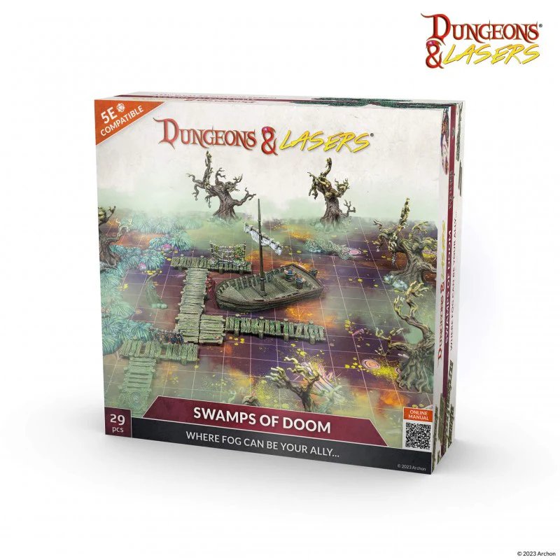 Archon Dungeons & Lasers Miniatures Swamps of Doom Terrain Set