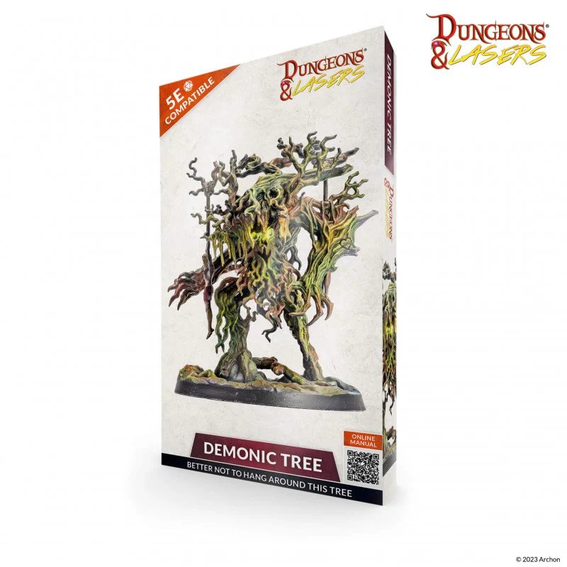 Archon Dungeons & Lasers Demonic Tree Miniature with Optional Human Minis