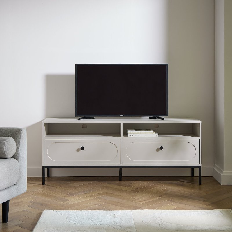 Habitat Muna 2 Drawer TV Unit in Natural Finish