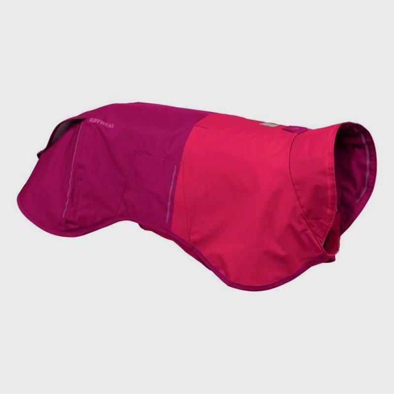 Ruffwear Sun Shower Dog Raincoat in Hibiscus Pink