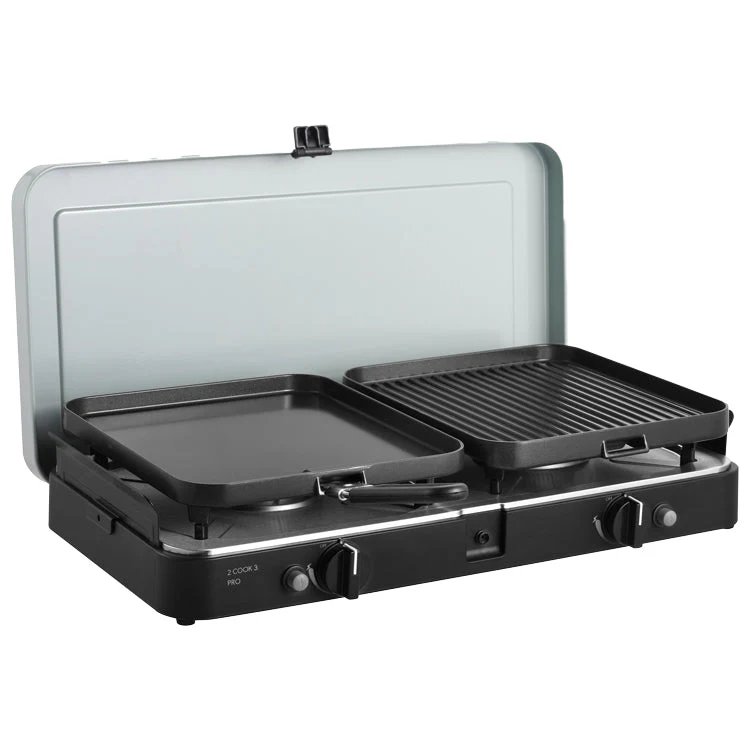 Cadac 2 Cook 3 Pro Deluxe QR Tabletop Stove with Dual Burners