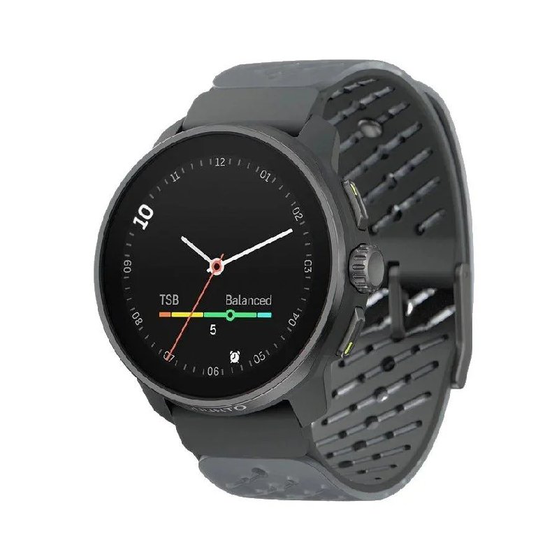 Suunto Race S Titanium Graphite Smartwatch with Grey Silicone Strap