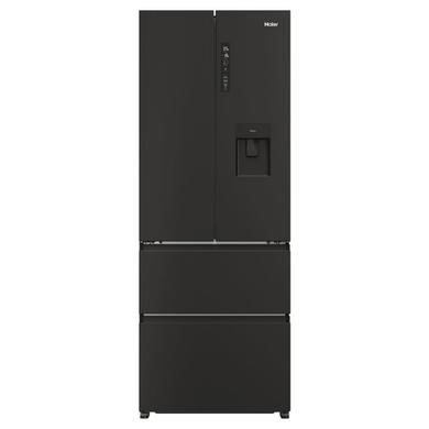 Haier FD 70 Series 5 444 Litre French Style American Fridge Freezer - Black