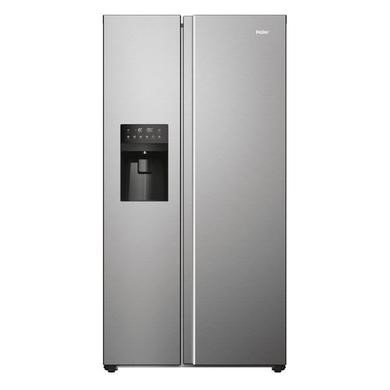 Haier Series 5 HSR5918DIMP 511 Litre Frost Free American Fridge Freezer in Platinum Inox