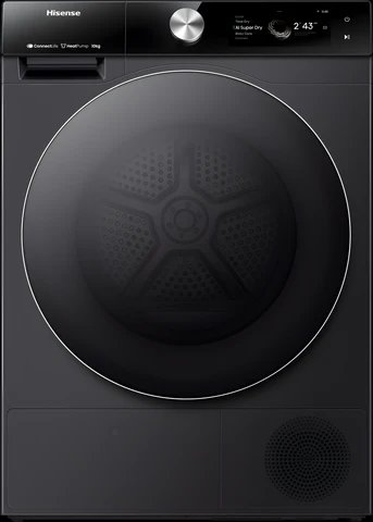 Hisense DH7S107BB 10KG Heat Pump Tumble Dryer in Black